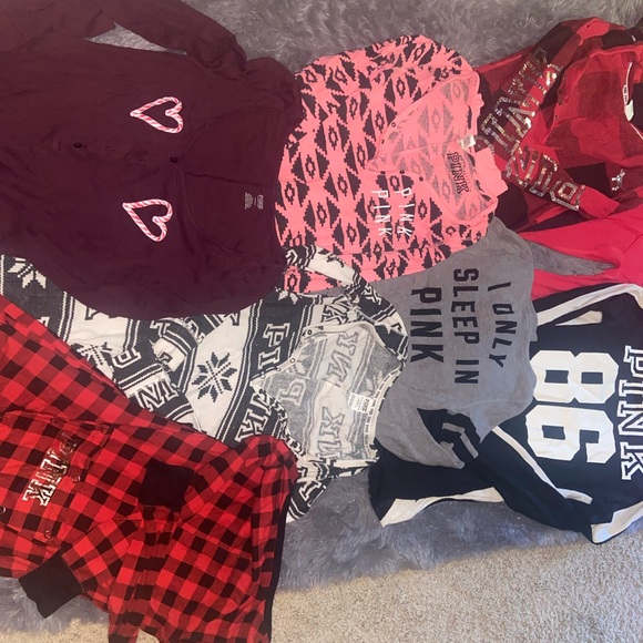 VS PINK ONESIE thermal pajamas bundle - Picture 3 of 7